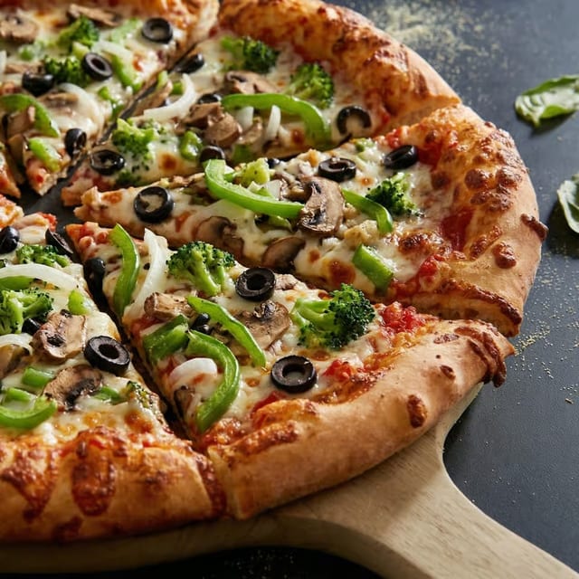 Bianca Deluxe Pizza.