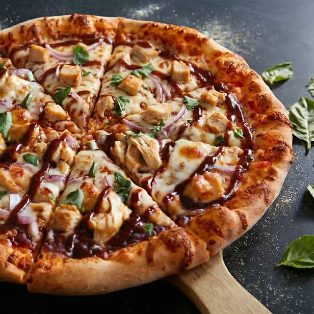 BBQ Chicken Pizza.