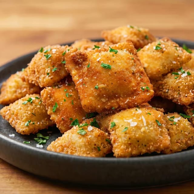 Fried Cheese Ravioli.