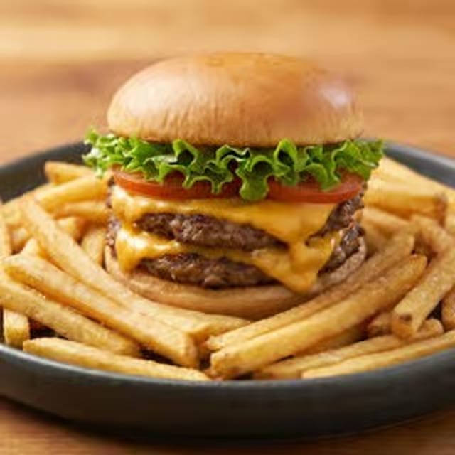 Kid's Cheeseburger, Fries & Soft Drink.