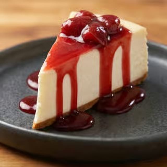 Strawberry Lace Cheesecake.
